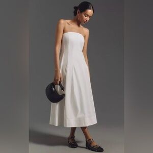 Chic Strapless White Dress